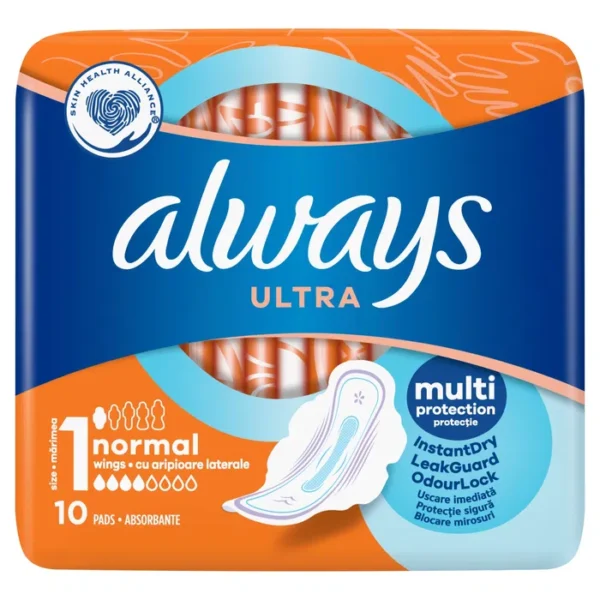 Podpaski higieniczne Always Ultra Normal Plus ze skrzydełkami 10 szt.
